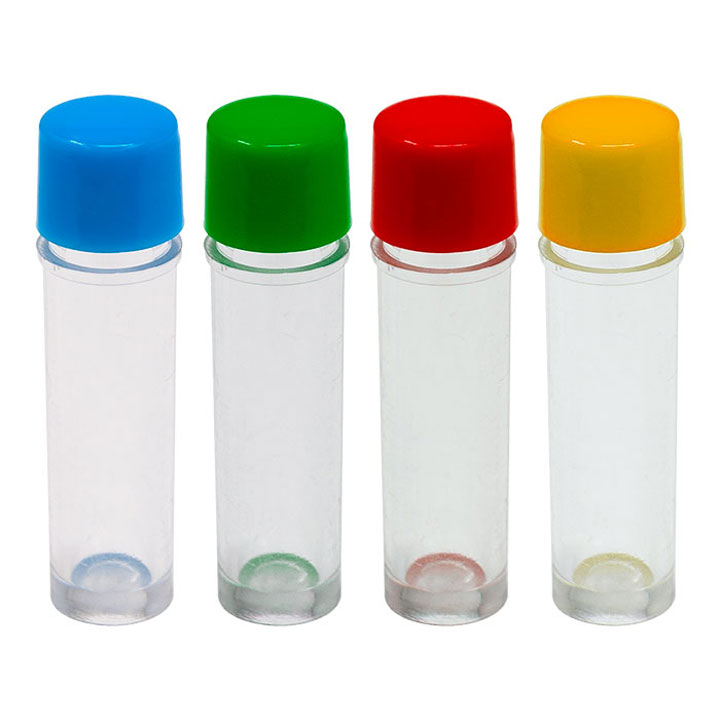 Plastic Vial With Color Lid from Apple - 1gm - Box of 100