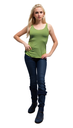 Ladies Bamboo Racerback Tank Top from Sanctum Fashion - Olive