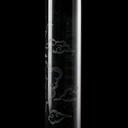 Castle Glassworks 18" Laser Etched Wolf Beaker Bong - 9mm Thick Borosilicate Glass - Tube 1