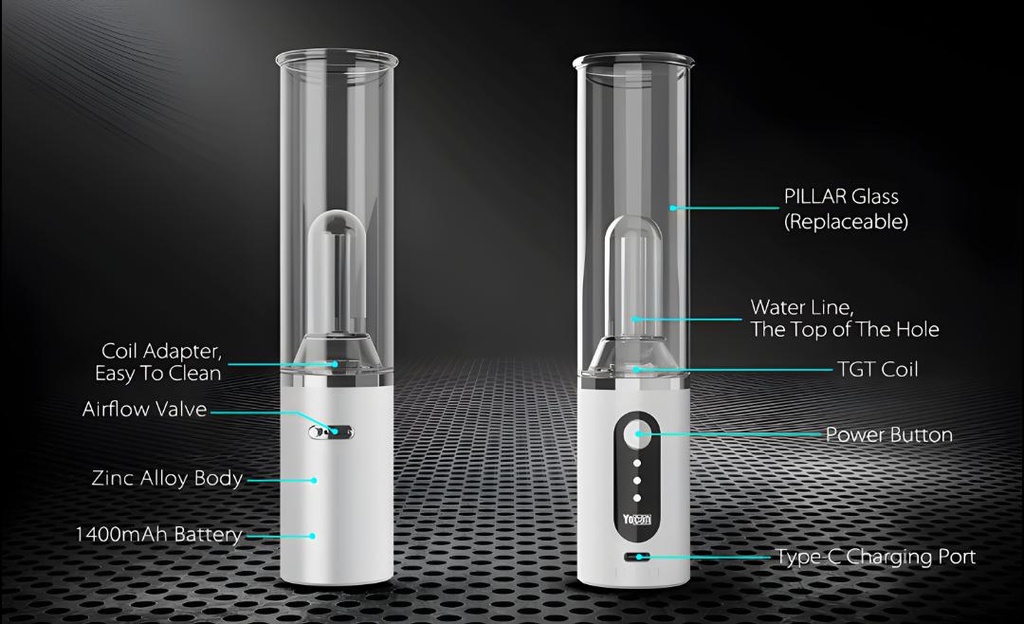 Yocan Pillar Electric Dab Rig Vaporizer with Water Filtration