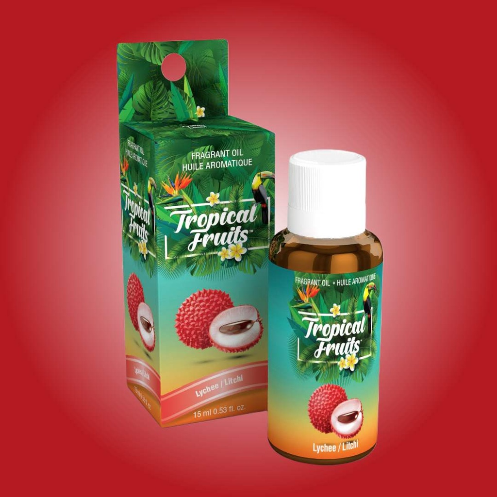 Tropical Fruits™ Aromatic Fragrant Oils - 15ml - Available in 12 Exotic Luscious Scents - Lychee