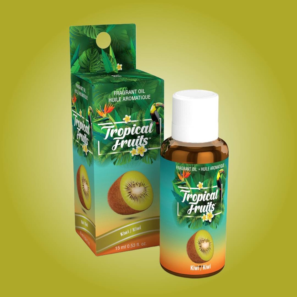 Tropical Fruits™ Aromatic Fragrant Oils - 15ml - Available in 12 Exotic Luscious Scents - Kiwi