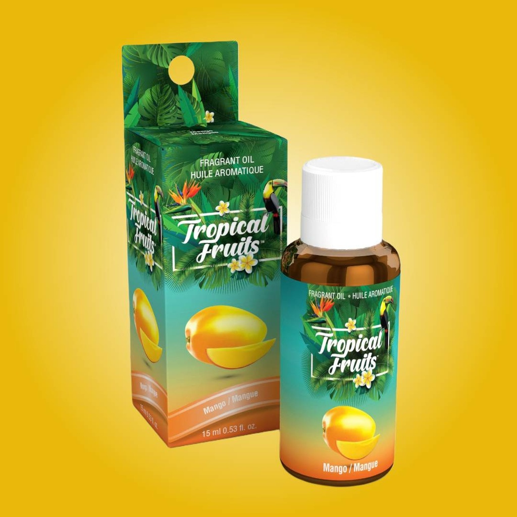 Tropical Fruits™ Aromatic Fragrant Oils - 15ml - Available in 12 Exotic Luscious Scents - Mango