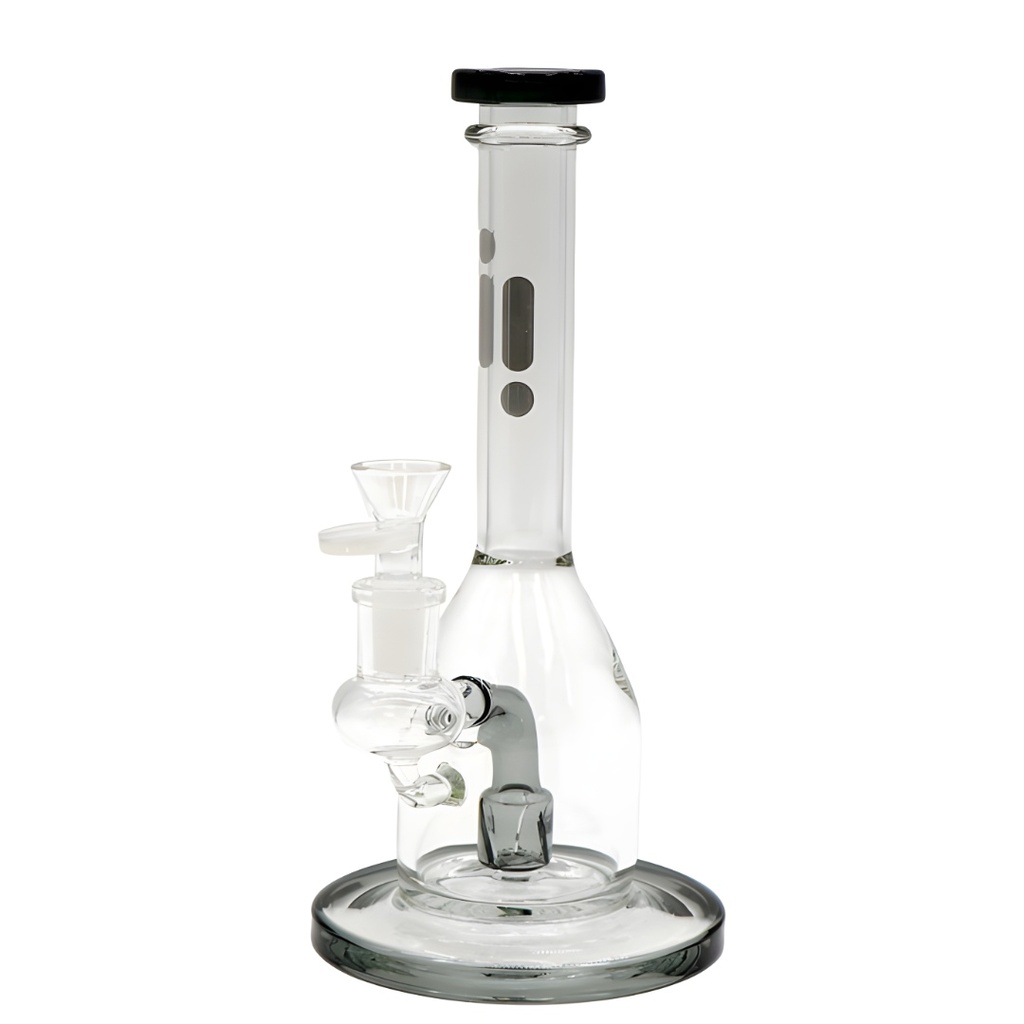 11 Inch Infyniti Glass Bong with Fixed Showerhead Perc and Wide Base