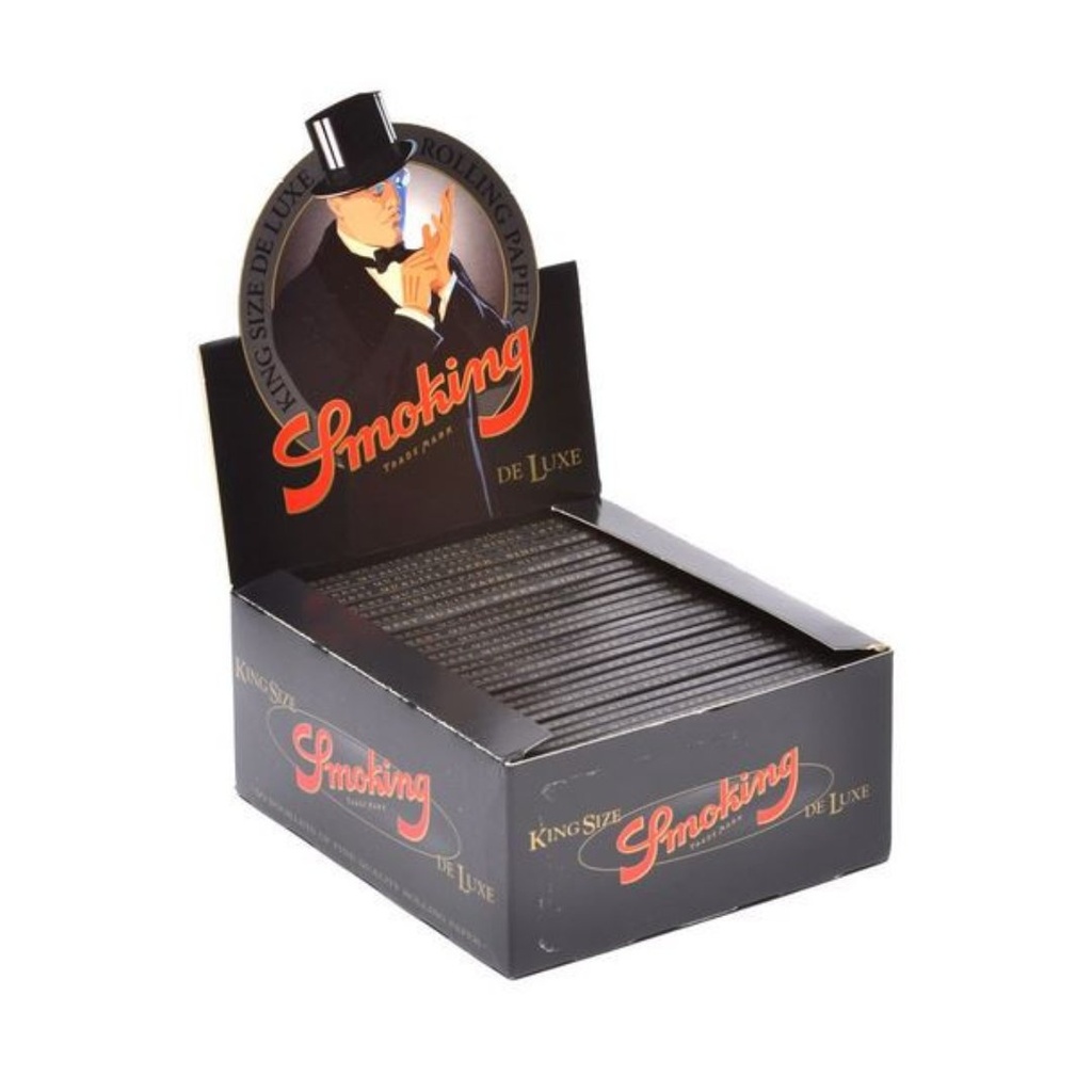 Smoking Deluxe King Size 110mm Rolling Papers Box of 50 packs
