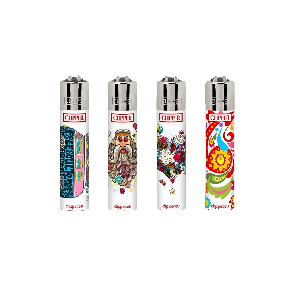 Clipper Refillable Lighter - Hippie Mandalas Series