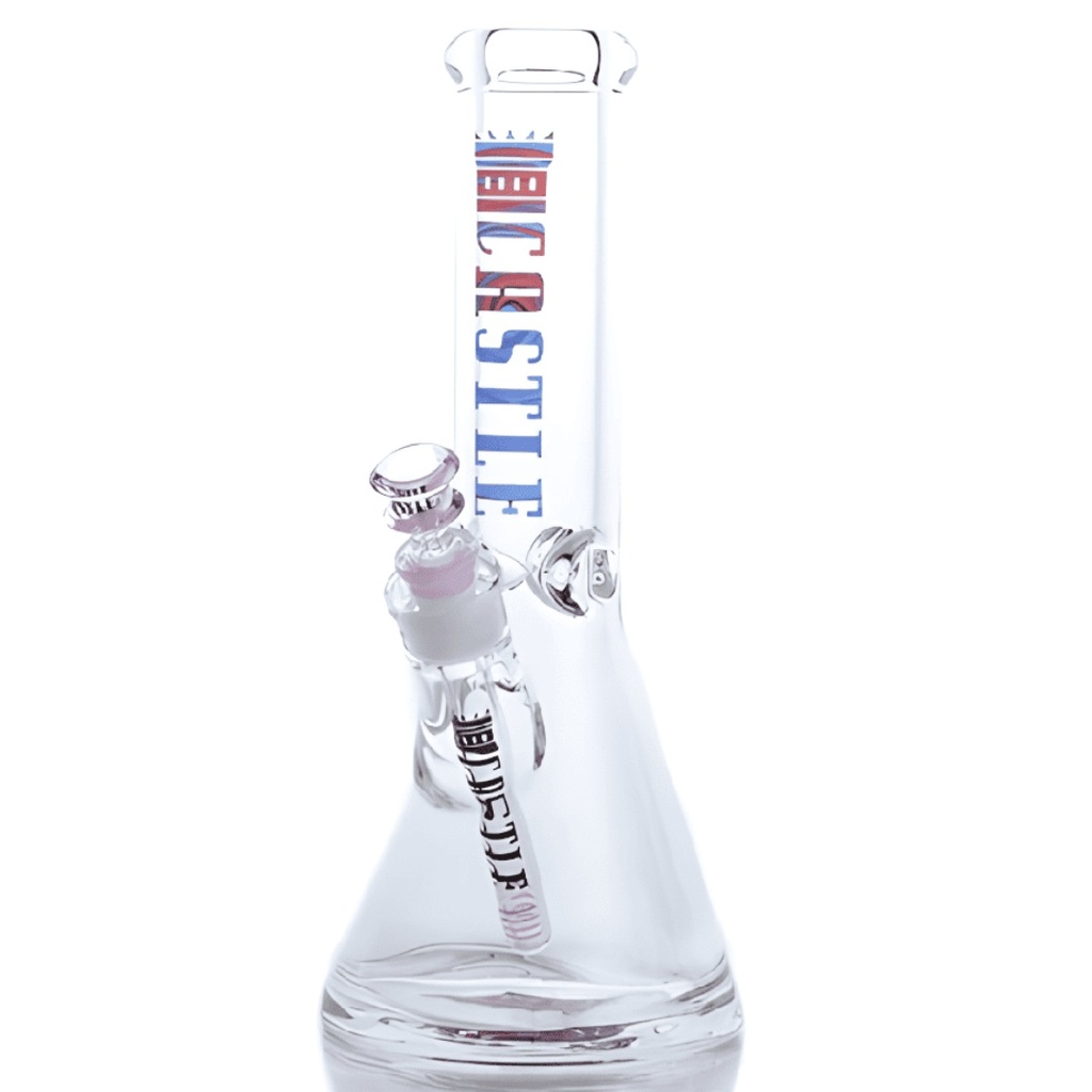 The Spiral by Castle Glassworks - 12 Inch Beaker Bong with 9mm Thick Glass & Spiral Design