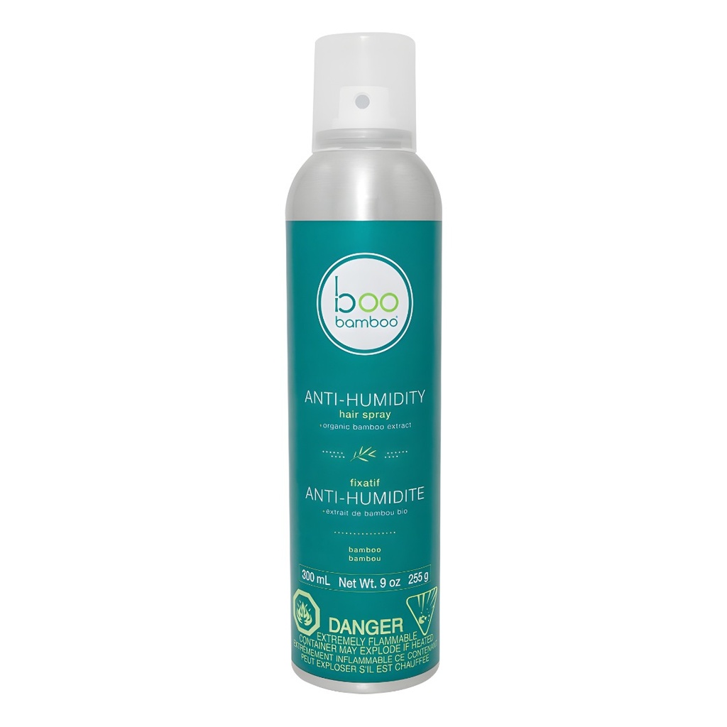 Boo Bamboo Anti-Humidity Hair Spray with Organic Extracts - 300ml