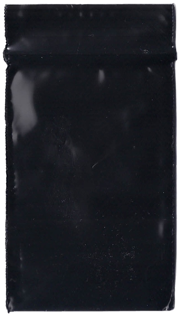 Black 1.25x1.25 Inch Plastic Baggies 1000 pcs.