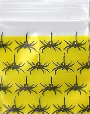 Spiders 1x1 Inch Plastic Baggies 1000 pcs.