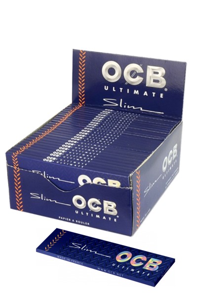 OCB Ultimate King Size Slim Rolling Papers Box of 50 Packs