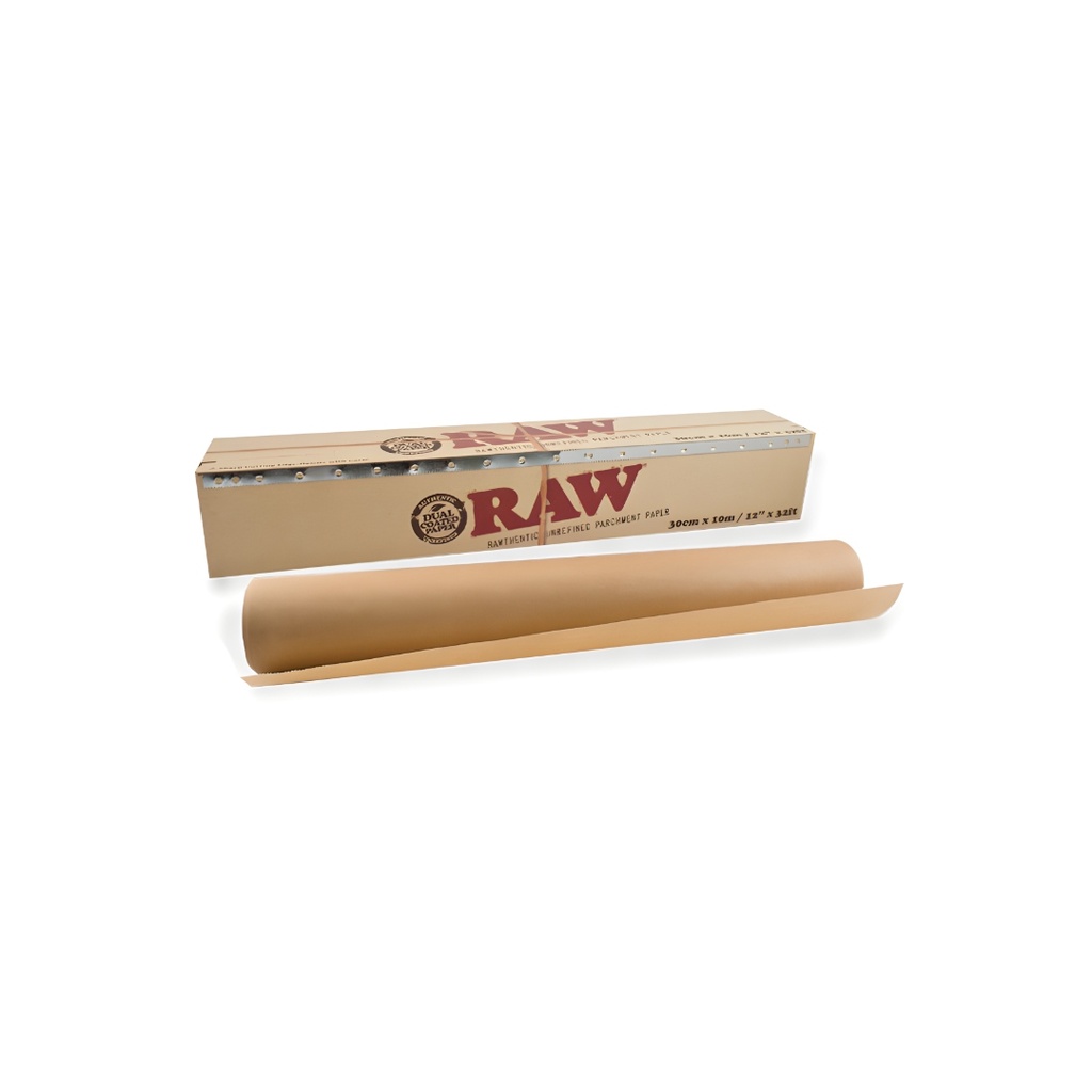 Raw Unbleached Silicone Coated Parchment Paper Roll 12 In x 32 Ft