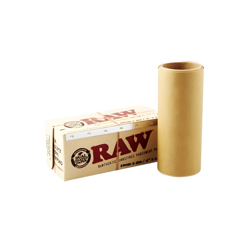 Raw Unbleached Silicone Coated Parchment Paper Roll 4 In x 13 Ft