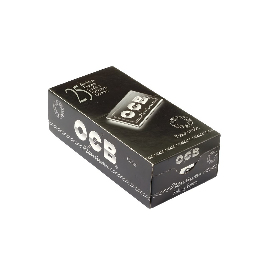 OCB Premium Single Width Double Window 70mm Rolling Papers (25 Packs)