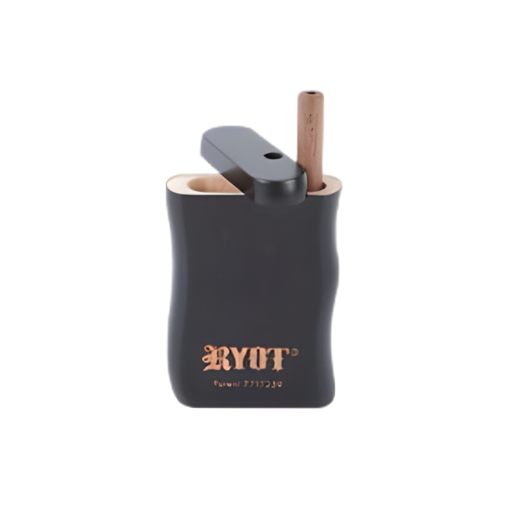 Ryot Small Wood Dugout One-Hitter Box with Magnetic Lid and Poker