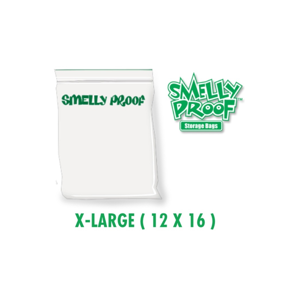 Smelly Proof X-Large 3 mil Clear Bags 12 x 16 Inch