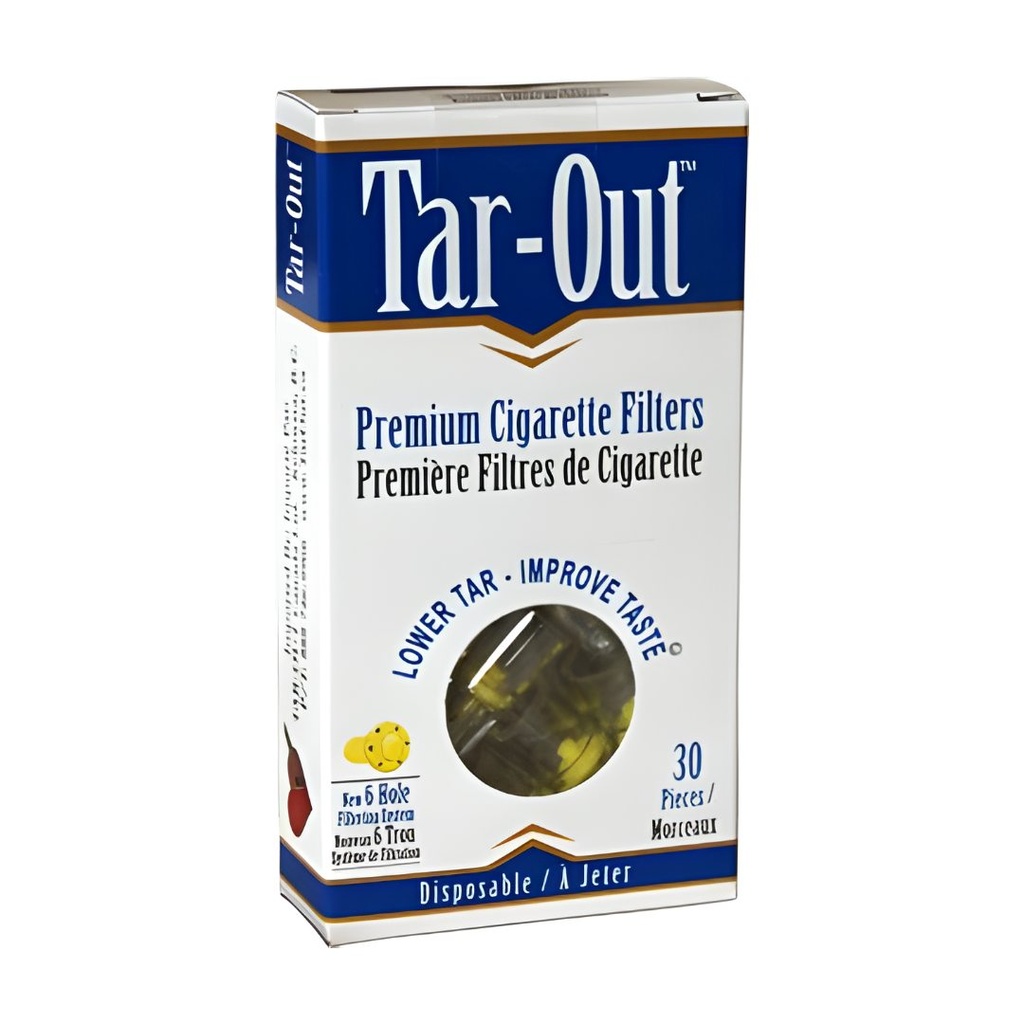 TAR-OUT Premium Cigarette Filters - Laboratory Tested - 30 Pieces per Pack