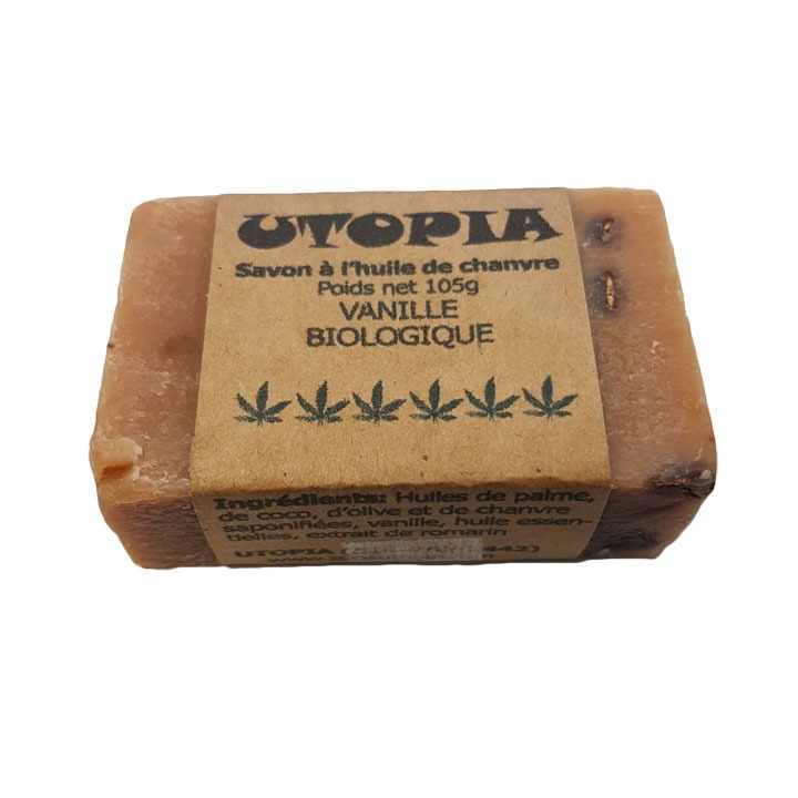 Utopia's Vanilla Beans Hemp Soap Bar