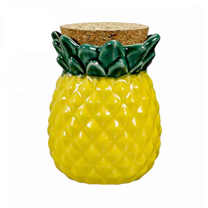 Pineapple Ceramic Stash Jar
