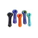 4 Inch Glass Handpipe Combined Colors and Lines - 1019P
