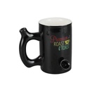 Ceramic Mug Pipe from Premium Roast and Toast - Black - Rasta Logo