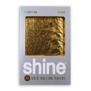 Papiers à rouler en or 24 carats Shine - 2 feuilles - 1 1/4
