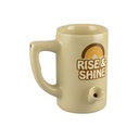 Wake & Bake 8oz Ceramic Pipe Mug - Rise & Shine