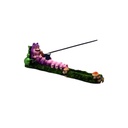 Whimsical Caterpillar Smoking Hookah Incense Burner - Enchanted Forest Accent