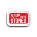 Sorry We're Stone Metal Rolling Tray – Bold and Functional