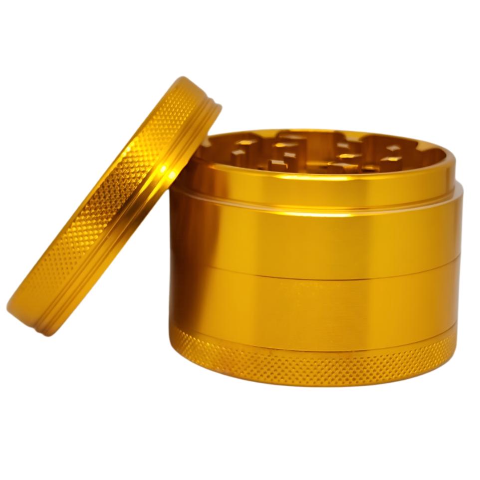 Origin Omni - High Quality Aluminum Herb Grinder with Screen - 4 Parts - 2.5 Inch - Side view 1