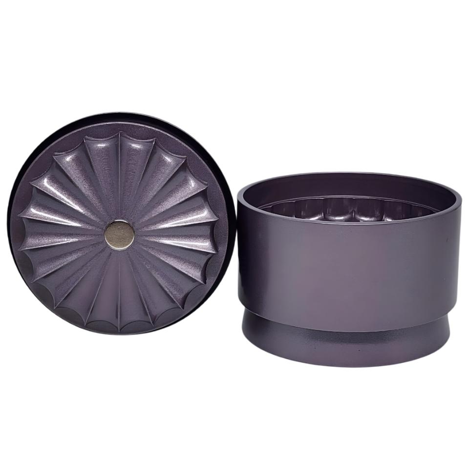 Origin Nova - Premium Ergonomic Non-Stick Ceramic Coated Grinder with Screen and Stash - 2.5 Inch - Side View One