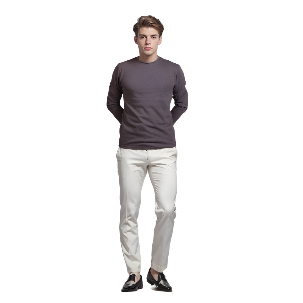 Eco-Essentials Men's Hemp and Organic Cotton Long Sleeve Shirt - Made in Canada- full