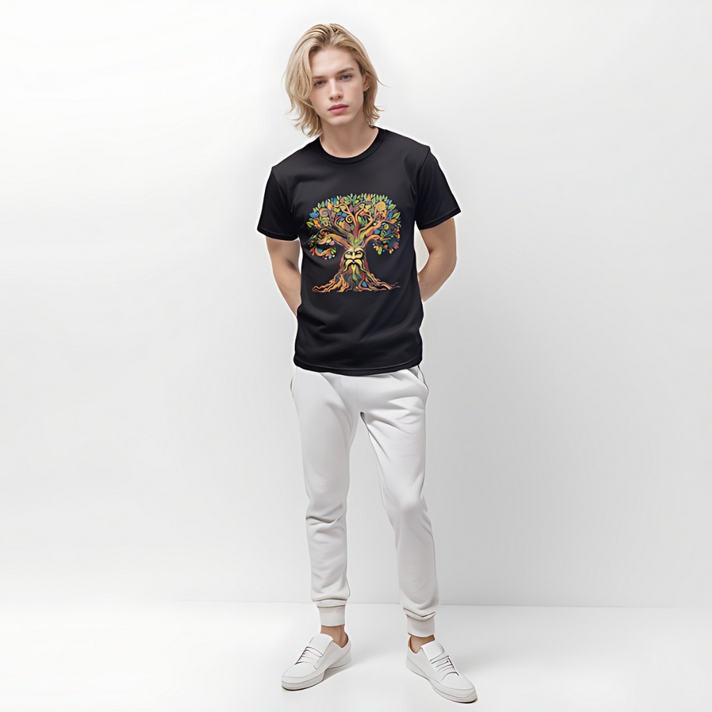 Growing Wisdom - 100% Organic Cotton T-shirt From Sanctum Fashion