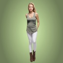 Women Bamboo and Organic Cotton Relaxed Fit Tank Top from Sanctum Fashion