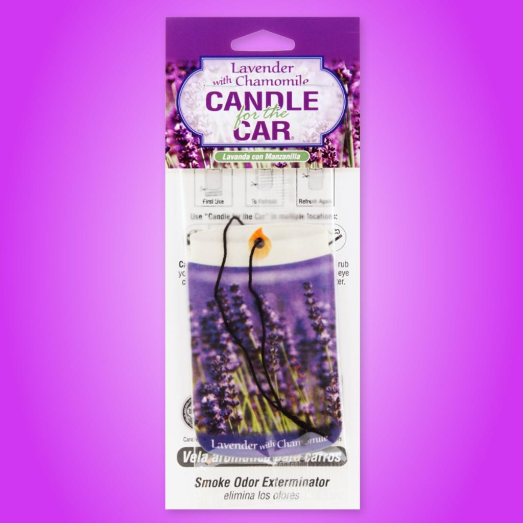 Lavender and Chamomile Smoke Odor Exterminator Car Freshener