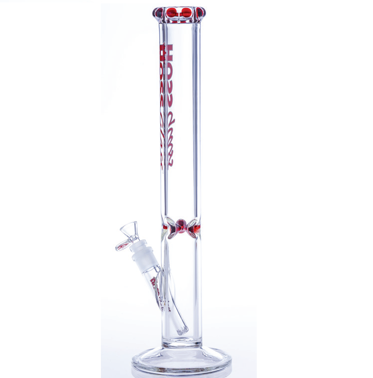 Hoss Glass 7 mm Straight Tube 18 Inch Bong with Crown Y041-AC