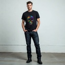 Trippy Melting Skull Organic Cotton T-Shirt by Sanctum Fashion