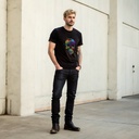 Trippy Melting Skull Organic Cotton T-Shirt by Sanctum Fashion
