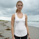 Women Bamboo and Organic Cotton Relaxed Fit Tank Top from Sanctum Fashion