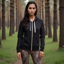 Women Organic Bamboo Full Zip Slim Fit Hooded Sweatshirt From Sanctum Fashion