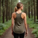 Women Bamboo and Organic Cotton Relaxed Fit Tank Top from Sanctum Fashion