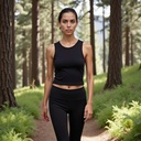 Women Organic Bamboo Fitted Stretch Tank Top from Sanctum Fashion