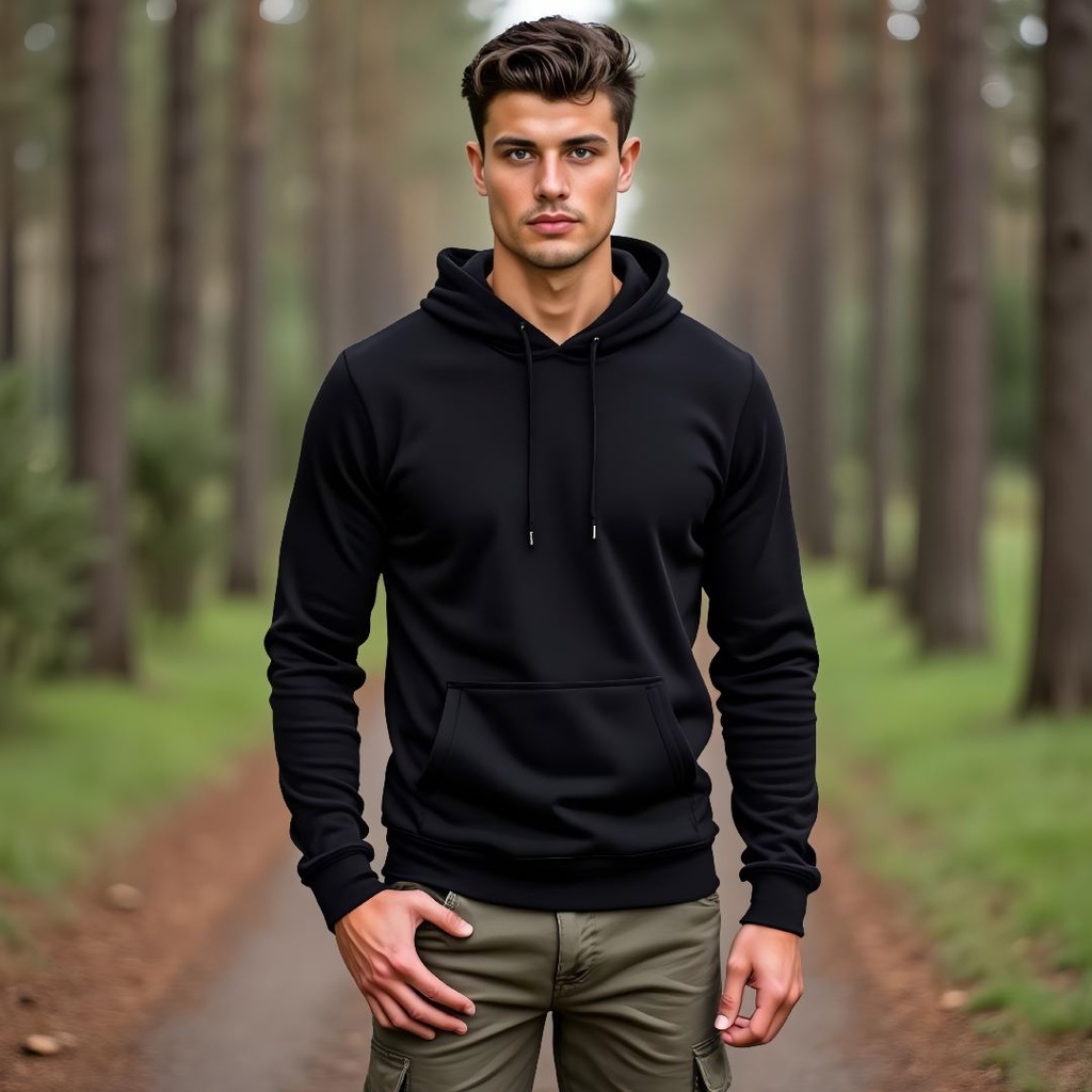 Warm Organic Cotton Pullover Hoodie Long Sleeve Sweatshirt from Sanctum Fashion