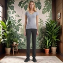 Grace - Deep Neck Organic Bamboo T-Shirt from Sanctum Fashion