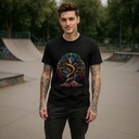 3D Psychedelic Cobra Sacred Tree T-Shirt | Organic Cotton | Sanctum Fashion