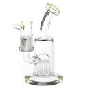 Hoss Glass Micro 5.5 Inch 8-Arm Percolator Rig with Color Accents H128-C