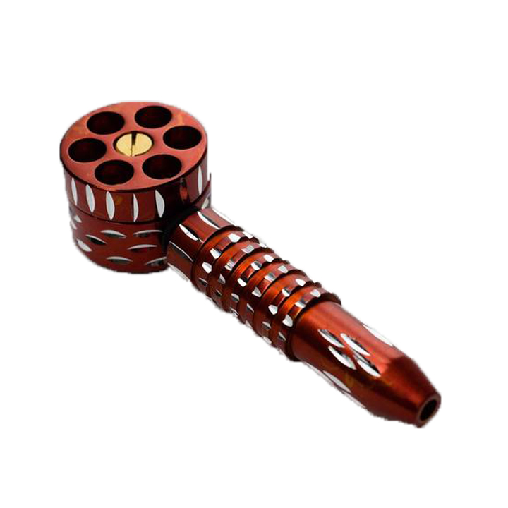 Six Shooter Revolver Metal Pipe