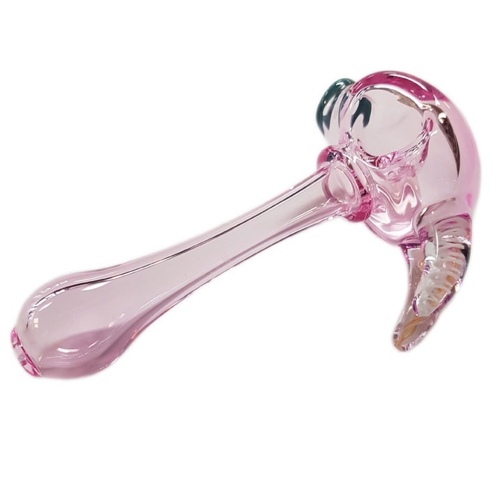 Horned Heady Glass Pipe by FishBhones