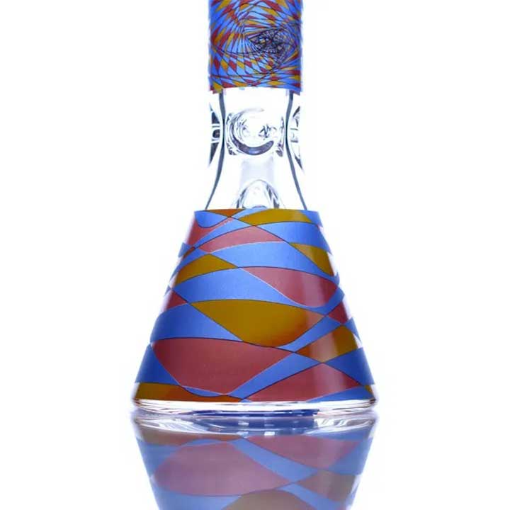 14 Inch 9mm Illusion Beaker Bong with Thick Base from Castle Glass