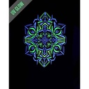 MUKUT MANDALA UV + Glow in Dark Psychedelic Men's T-Shirt